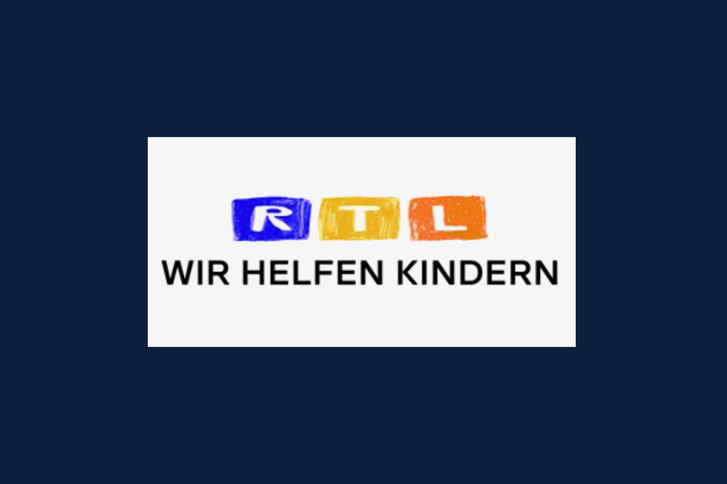 Logo der rtl-Stiftung wir helfen Kinder