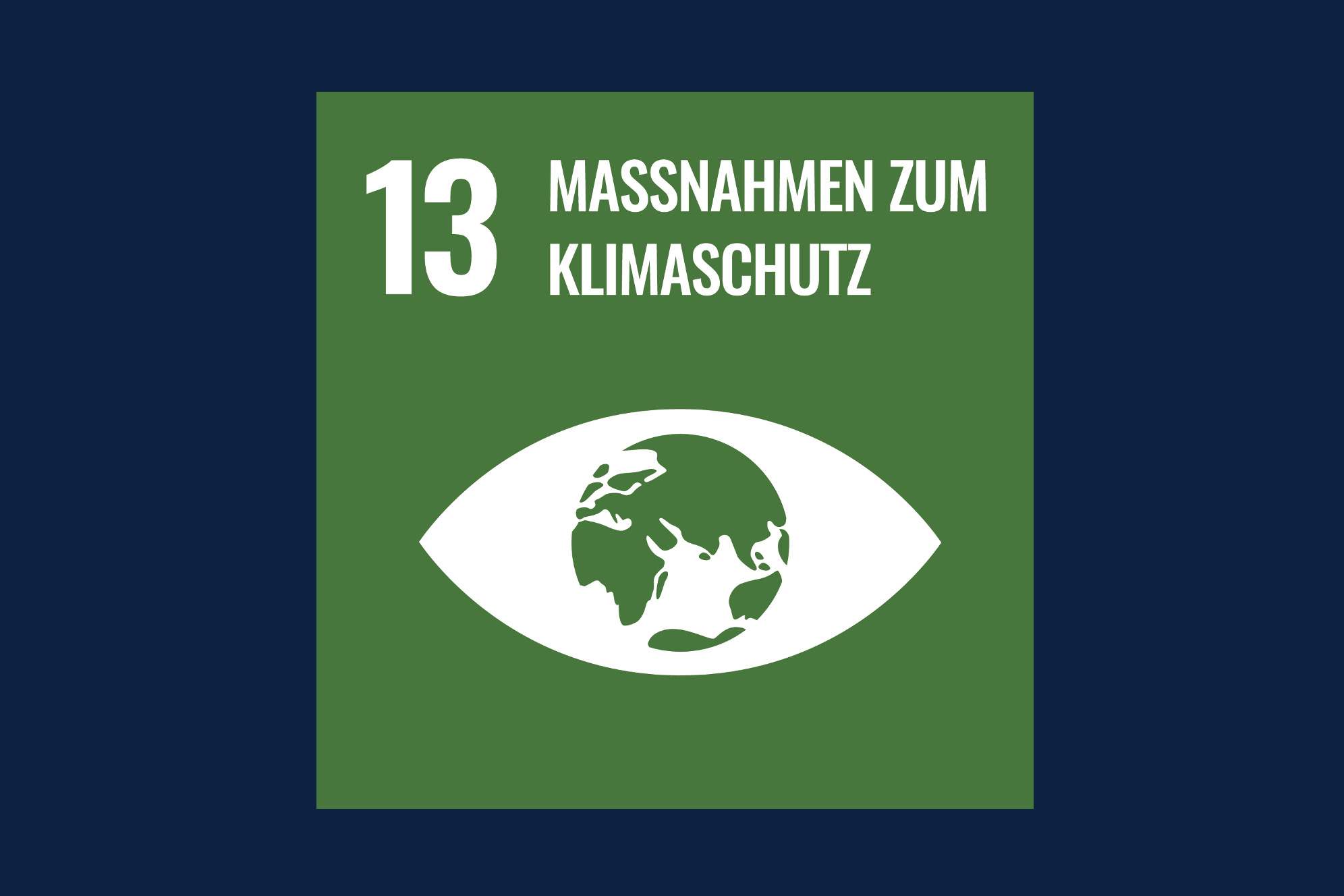 Icon für das Ziel 13 – Maßnahmen zum Klimaschutz