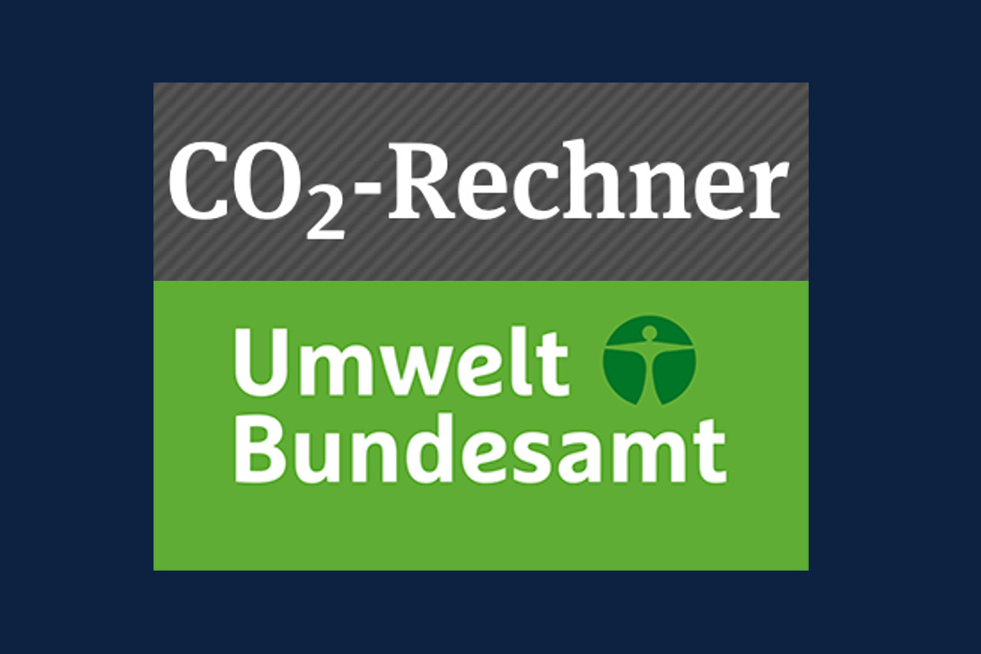 Logo des CO2-Rechners vom Umweltbundesamt