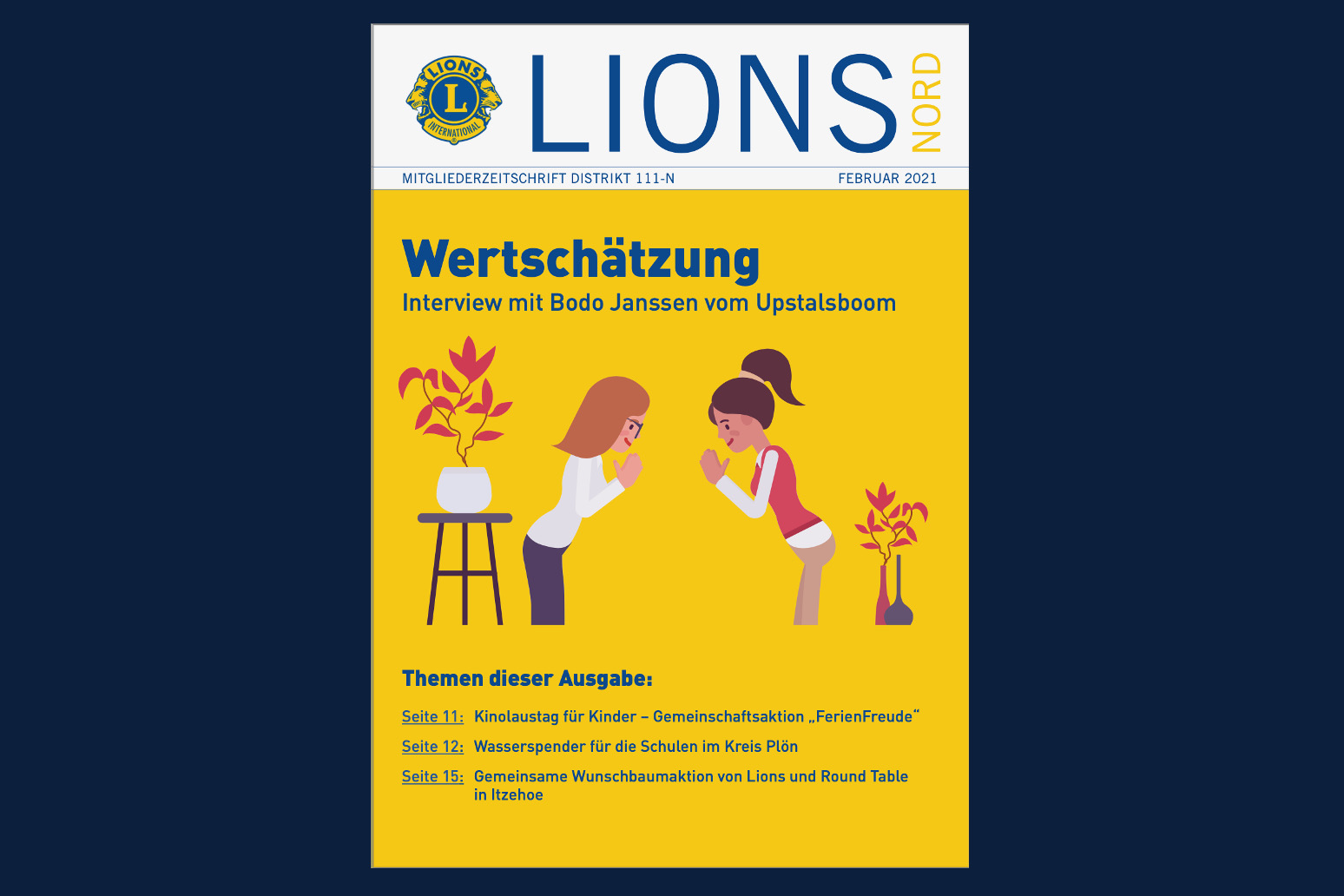 Deckblatt des Lions Nord Newsletters